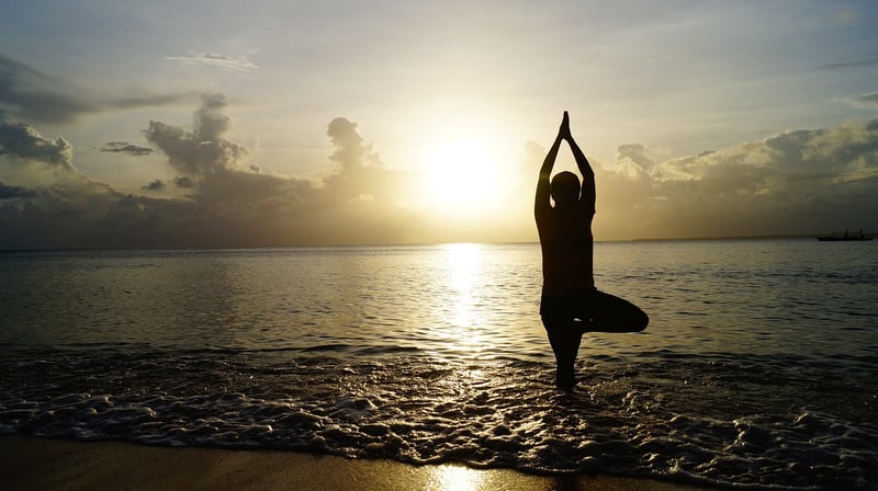 Yoga and meditation in nature